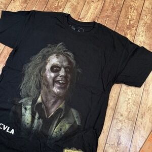 CVLA Beetlejuice Beetlejuice T Shirt Mens Large Black Graphic Movie Tee